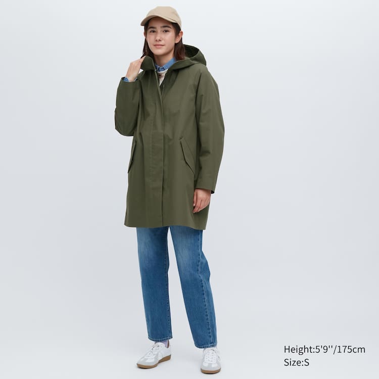 Uniqlo Blocktech Half Kabáty Damske Olivovo Zelená | QIGETM-876