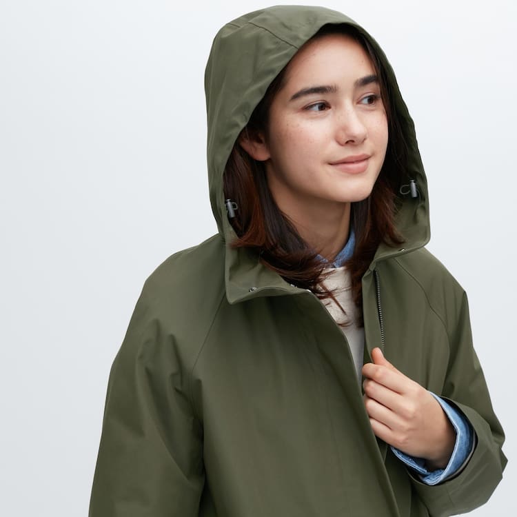 Uniqlo Blocktech Half Kabáty Damske Olivovo Zelená | QIGETM-876