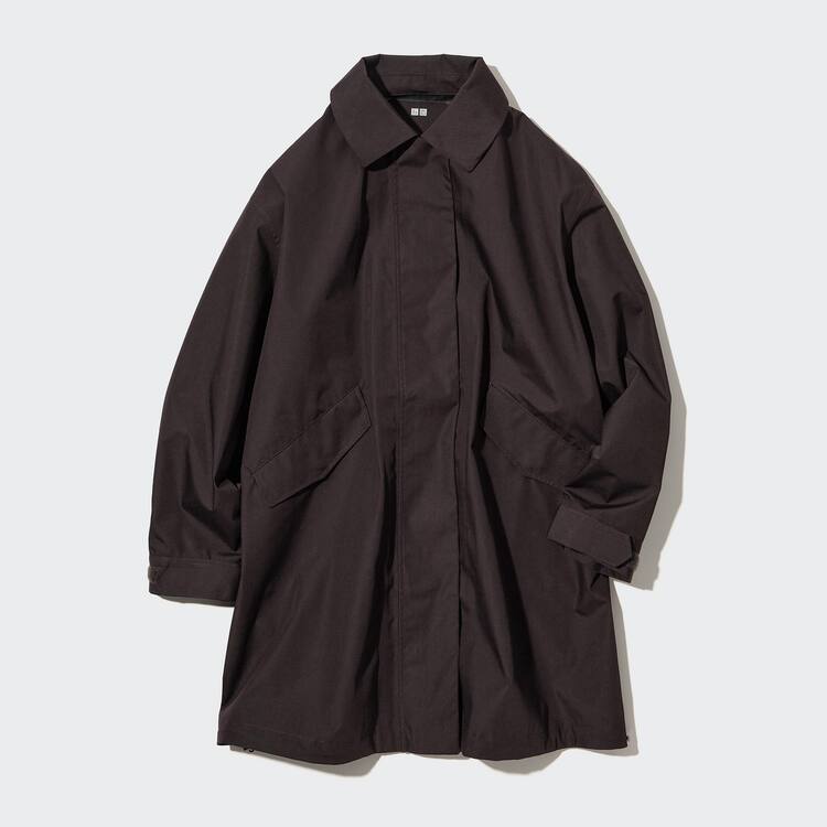 Uniqlo Blocktech Relaxed Half Kabáty Damske Čierne | EQPNDW-314