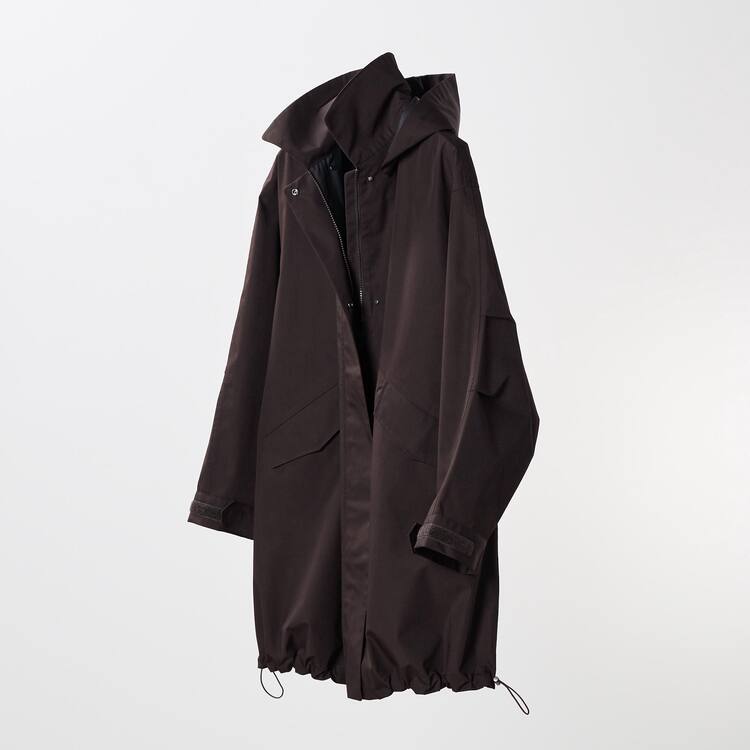 Uniqlo Blocktech Relaxed Half Kabáty Damske Čierne | EQPNDW-314