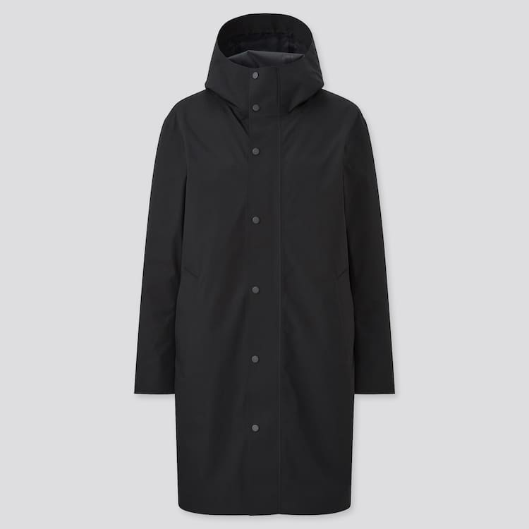 Uniqlo Blocktech S Kapucňou (2021 Season) Kabáty Panske Čierne | GBMWFN-153