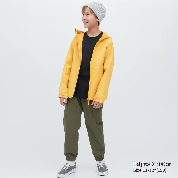 Uniqlo Blocktech S Kapucňou Parka Detske Žlté | XTSPRN-625