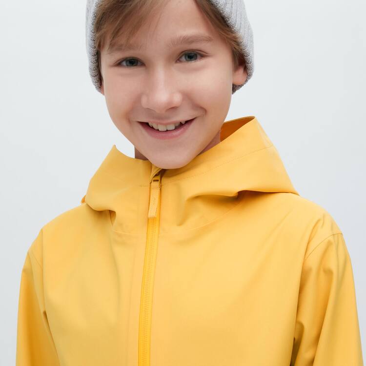 Uniqlo Blocktech S Kapucňou Parka Detske Žlté | XTSPRN-625