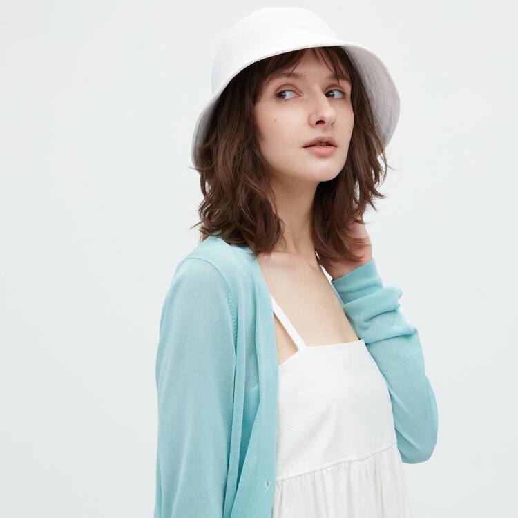 Uniqlo Bucket Klobuky Damske Biele | VGOBZL-812