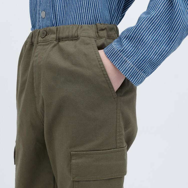 Uniqlo Cargo Jogger Jogger Nohavice Detske Olivovo Zelená | DTIMZR-258