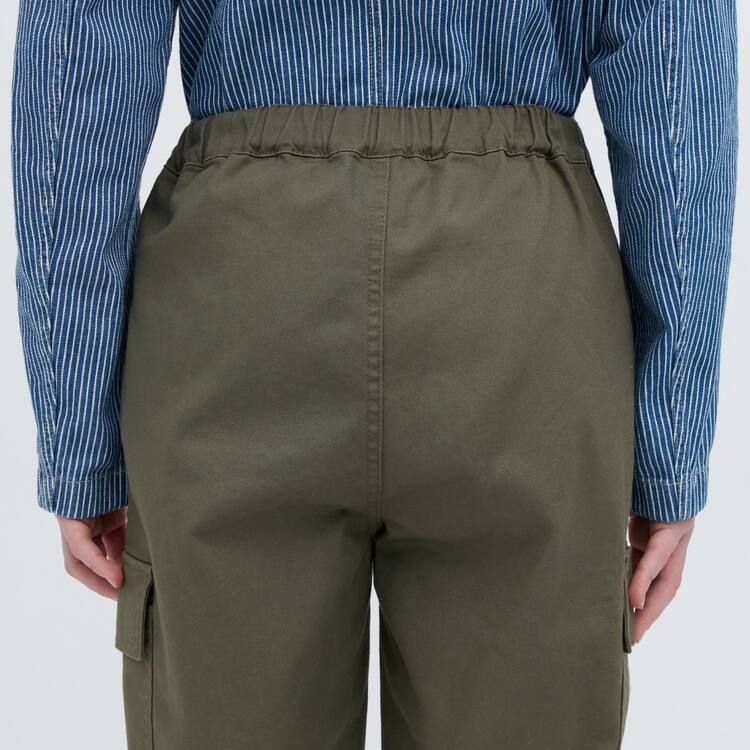 Uniqlo Cargo Jogger Jogger Nohavice Detske Olivovo Zelená | DTIMZR-258