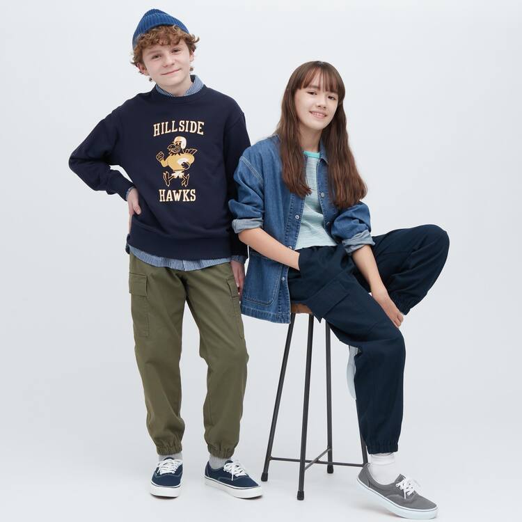 Uniqlo Cargo Jogger Jogger Nohavice Detske Olivovo Zelená | DTIMZR-258