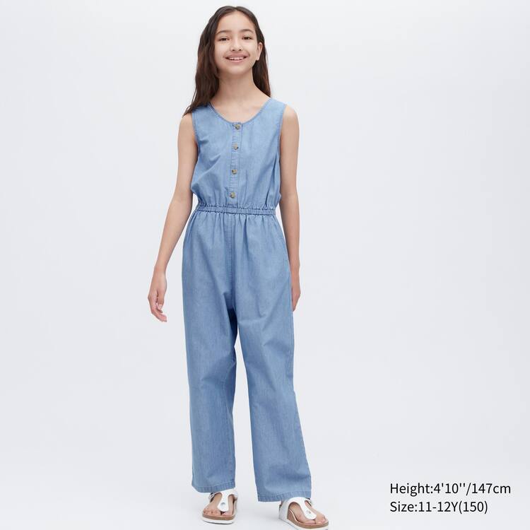 Uniqlo Chambray Kombinéza Detske Modre | SNYXQZ-382