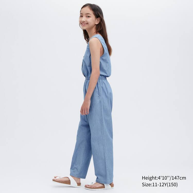 Uniqlo Chambray Kombinéza Detske Modre | SNYXQZ-382