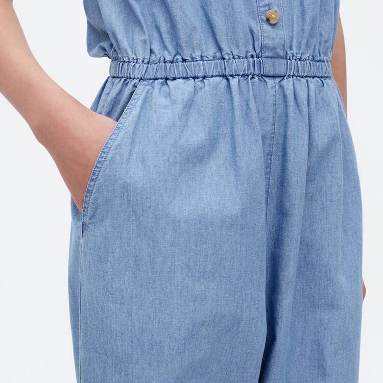 Uniqlo Chambray Kombinéza Detske Modre | SNYXQZ-382