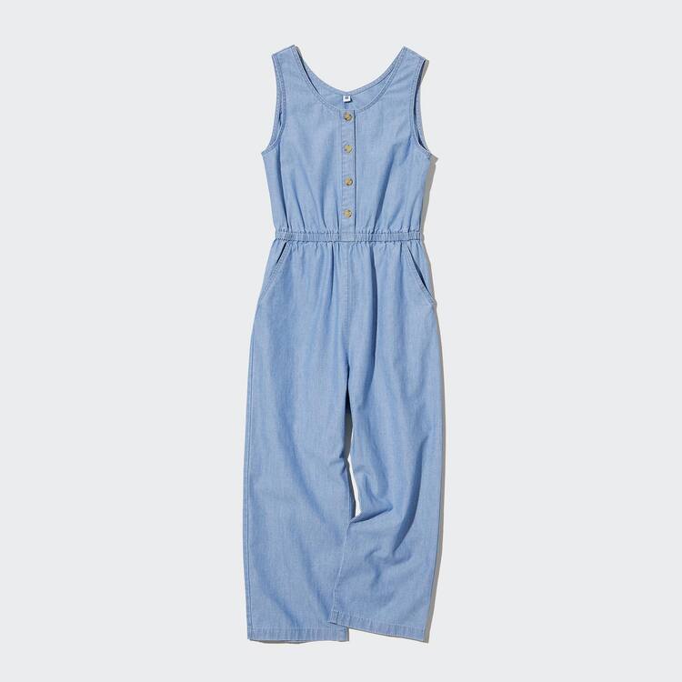 Uniqlo Chambray Kombinéza Detske Modre | SNYXQZ-382