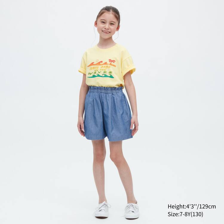 Uniqlo Chambray Sortky Detske Modre | EFVGLJ-145