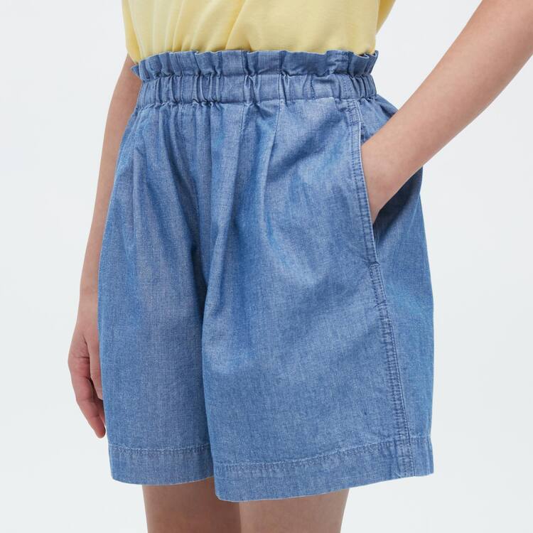 Uniqlo Chambray Sortky Detske Modre | EFVGLJ-145