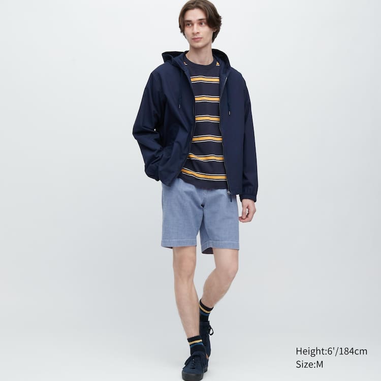 Uniqlo Chambray Stretch Easy Sortky Panske Modre | OPDELX-863
