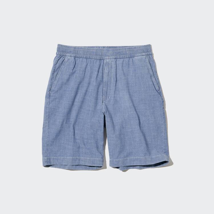Uniqlo Chambray Stretch Easy Sortky Panske Modre | OPDELX-863
