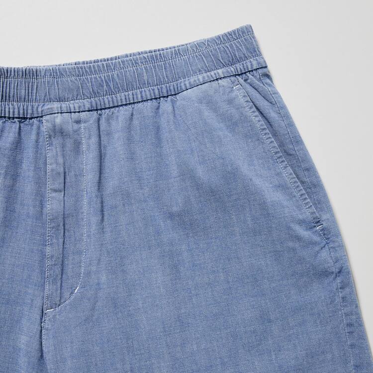 Uniqlo Chambray Stretch Easy Sortky Panske Modre | OPDELX-863