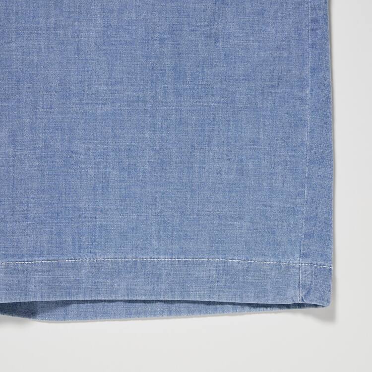 Uniqlo Chambray Stretch Easy Sortky Panske Modre | OPDELX-863