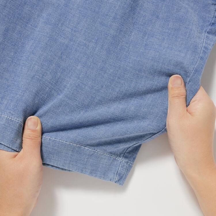 Uniqlo Chambray Stretch Easy Sortky Panske Modre | OPDELX-863