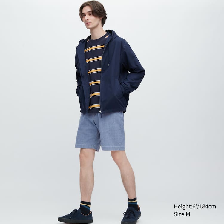 Uniqlo Chambray Stretch Easy Sortky Panske Modre | OPDELX-863