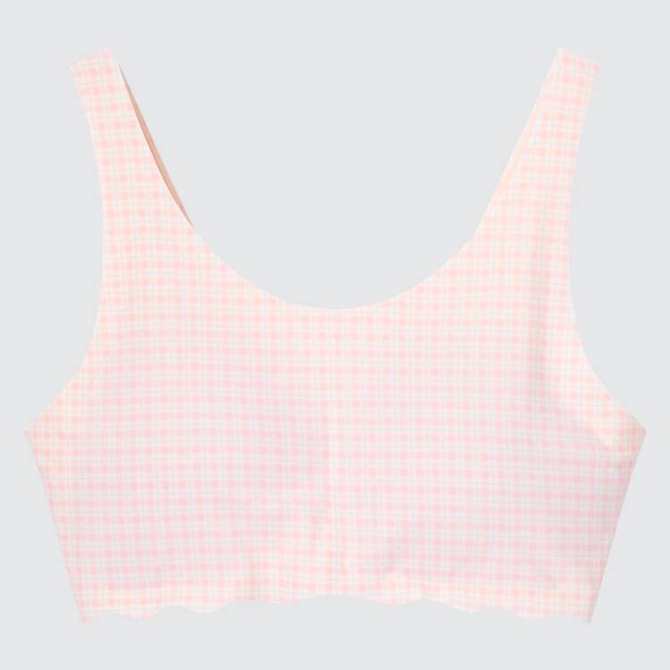 Uniqlo Checked Airism Podprsenky Detske Ruzove | XSOJVR-792