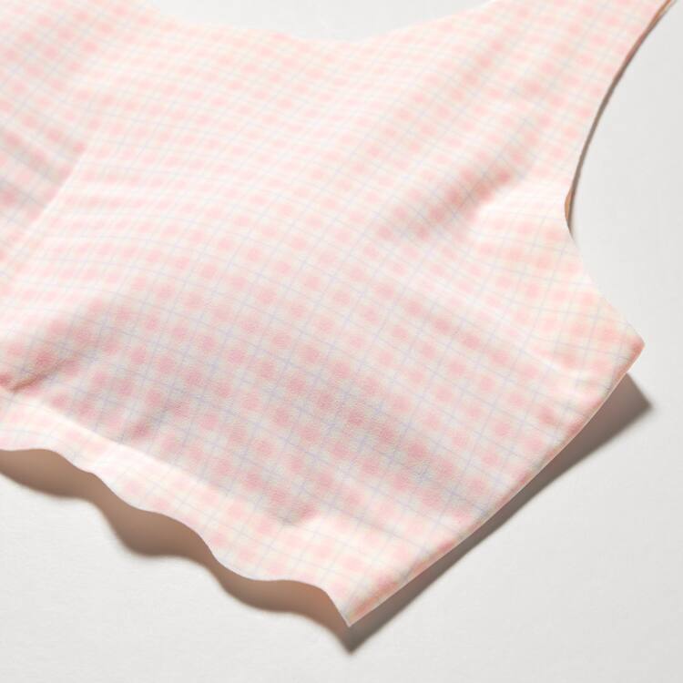 Uniqlo Checked Airism Podprsenky Detske Ruzove | XSOJVR-792