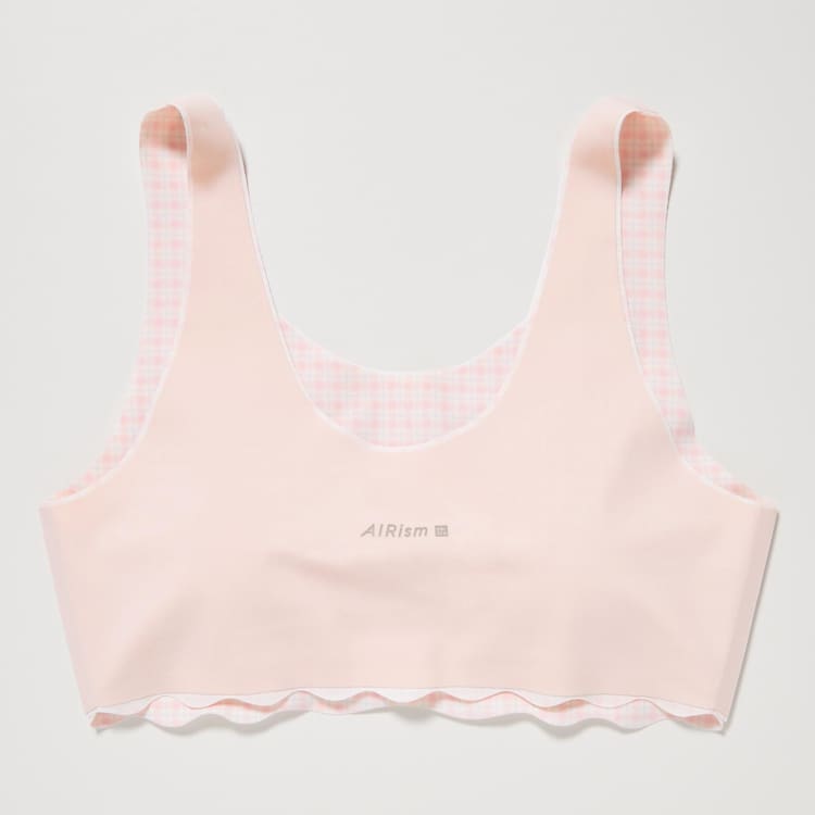 Uniqlo Checked Airism Podprsenky Detske Ruzove | XSOJVR-792