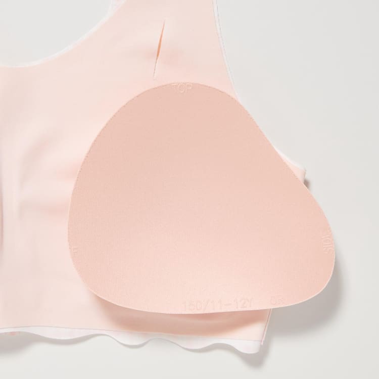 Uniqlo Checked Airism Podprsenky Detske Ruzove | XSOJVR-792