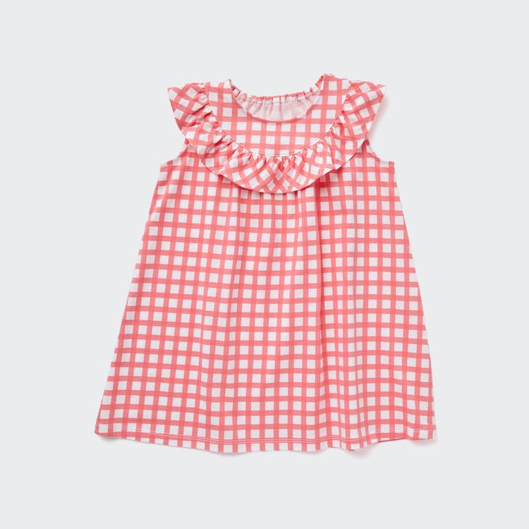 Uniqlo Checked Saty Pre Babatka Ruzove | ATBOZH-742
