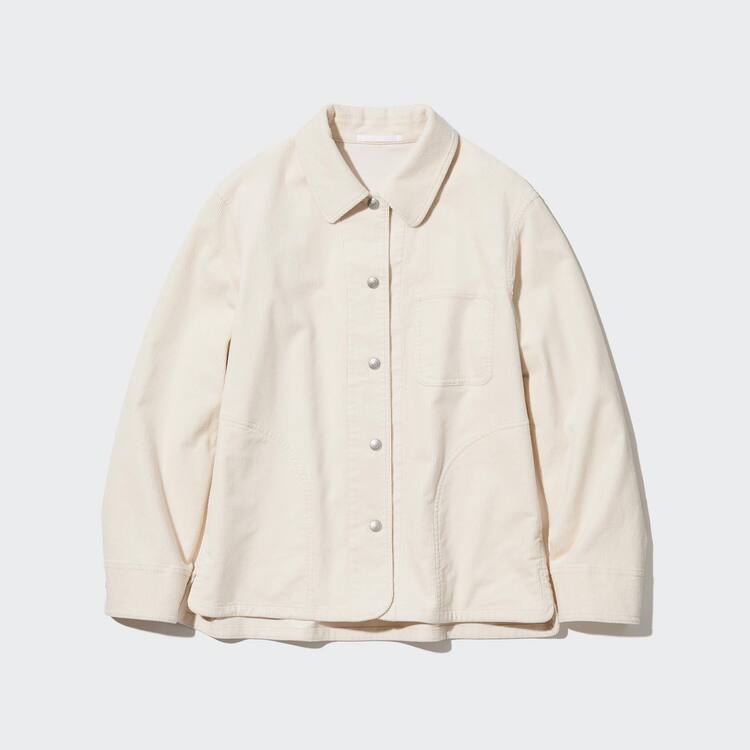 Uniqlo Corduroy Coverall Bundy Damske Biele | FUJESW-380