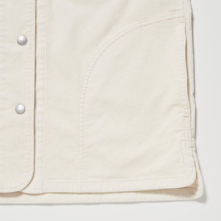 Uniqlo Corduroy Coverall Bundy Damske Biele | FUJESW-380