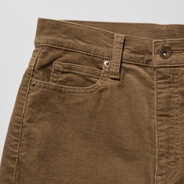 Uniqlo Corduroy Slim Flared Nohavice Damske Hnede | TOLAVS-623