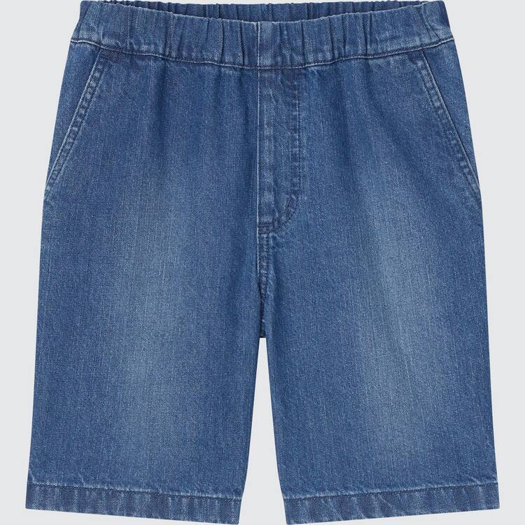 Uniqlo Denim Easy Sortky Detske Modre | QZYVGH-781