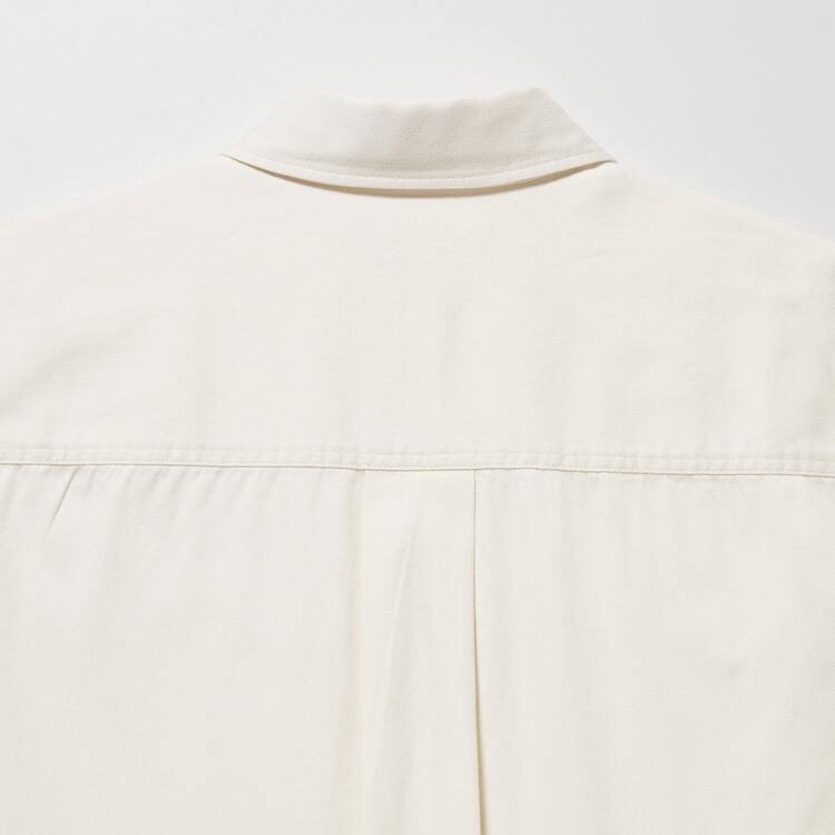 Uniqlo Denim Long Sleeved Saty Damske Biele | DCOTEJ-751