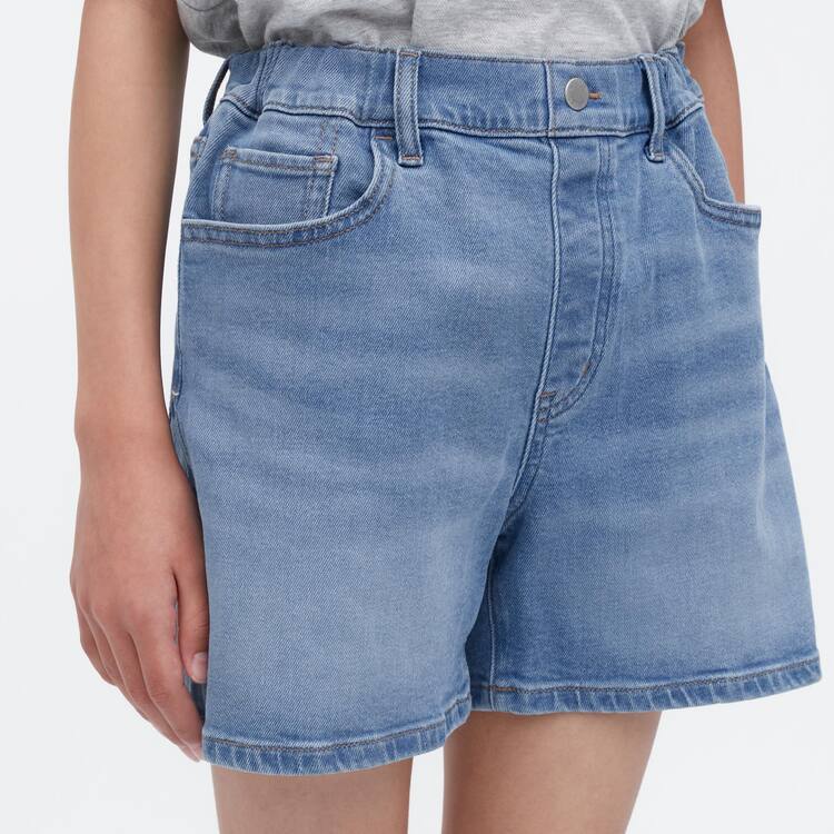 Uniqlo Denim Sortky Detske Modre | UPKVAN-289