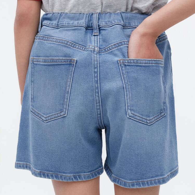 Uniqlo Denim Sortky Detske Modre | UPKVAN-289