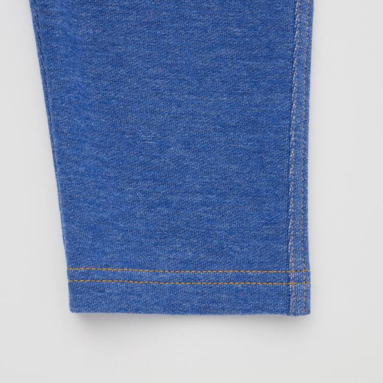 Uniqlo Denim-like Relaxed Leginy Pre Babatka Modre | KYLNQM-754