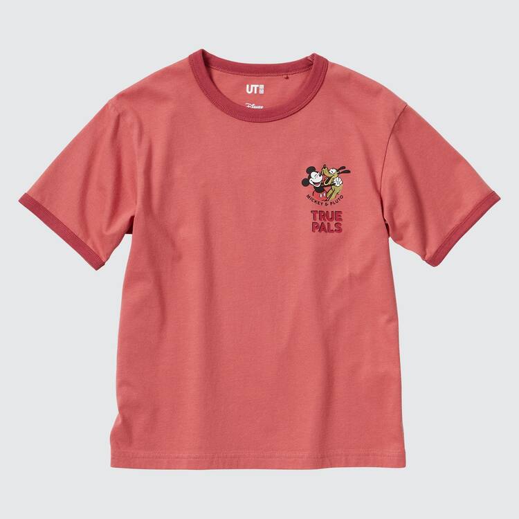 Uniqlo Disney Beyond Time Ut Grafika Tricko Detske Červené | LWVQKB-639