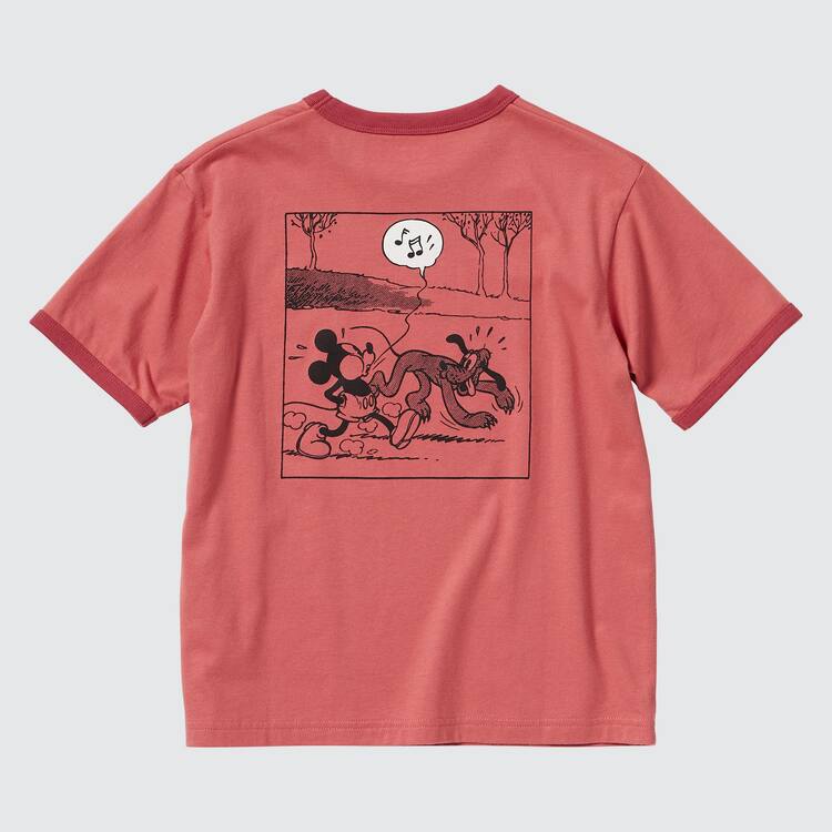 Uniqlo Disney Beyond Time Ut Grafika Tricko Detske Červené | LWVQKB-639