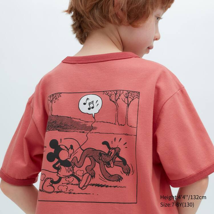 Uniqlo Disney Beyond Time Ut Grafika Tricko Detske Červené | LWVQKB-639