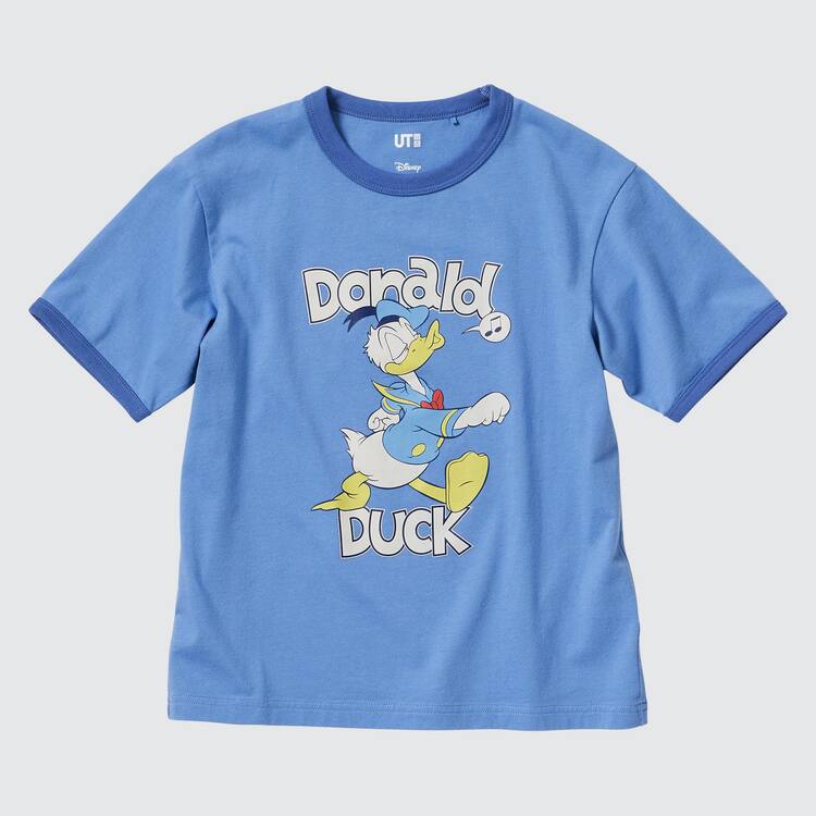 Uniqlo Disney Beyond Time Ut Grafika Tricko Detske Modre | TXRMEC-904