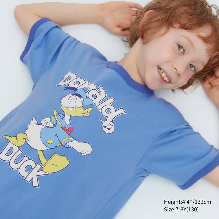 Uniqlo Disney Beyond Time Ut Grafika Tricko Detske Modre | TXRMEC-904