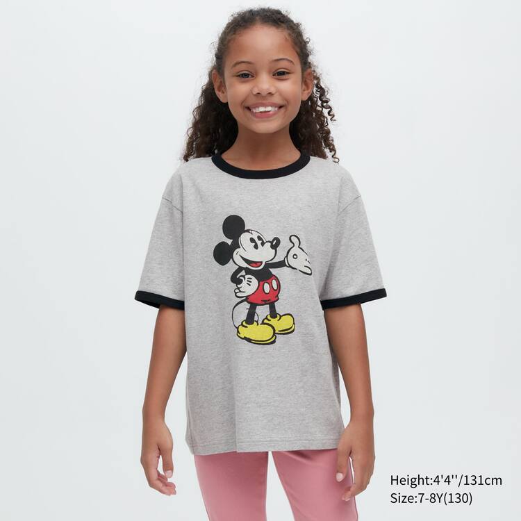 Uniqlo Disney Beyond Time Ut Grafika Tricko Detske Siva | VCNZYK-592