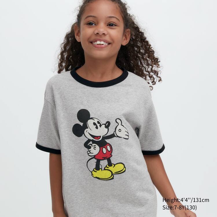Uniqlo Disney Beyond Time Ut Grafika Tricko Detske Siva | VCNZYK-592