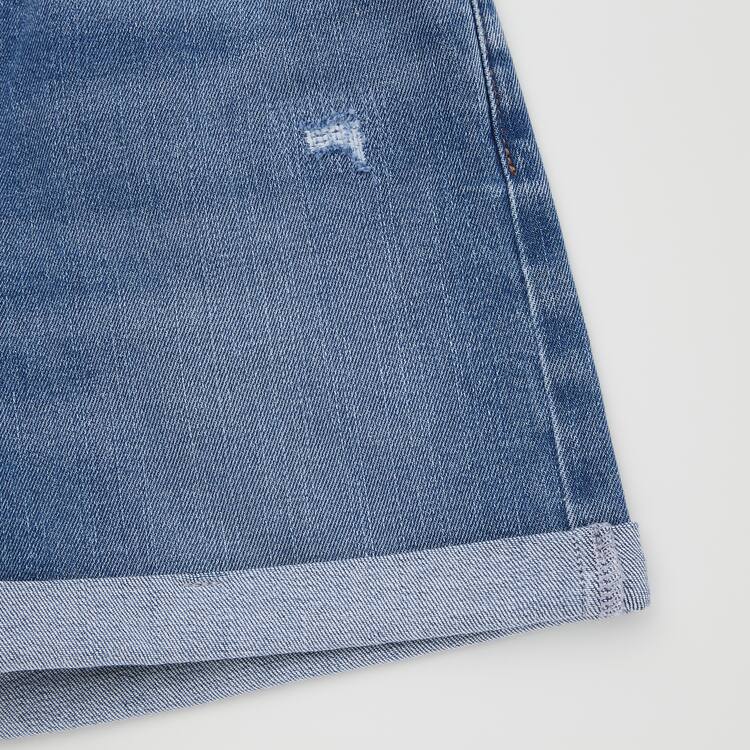 Uniqlo Distressed Denim Sortky Detske Modre | ULOKYA-532