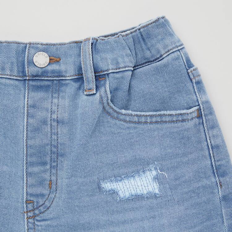 Uniqlo Distressed Denim Sortky Detske Modre | ULOKYA-532
