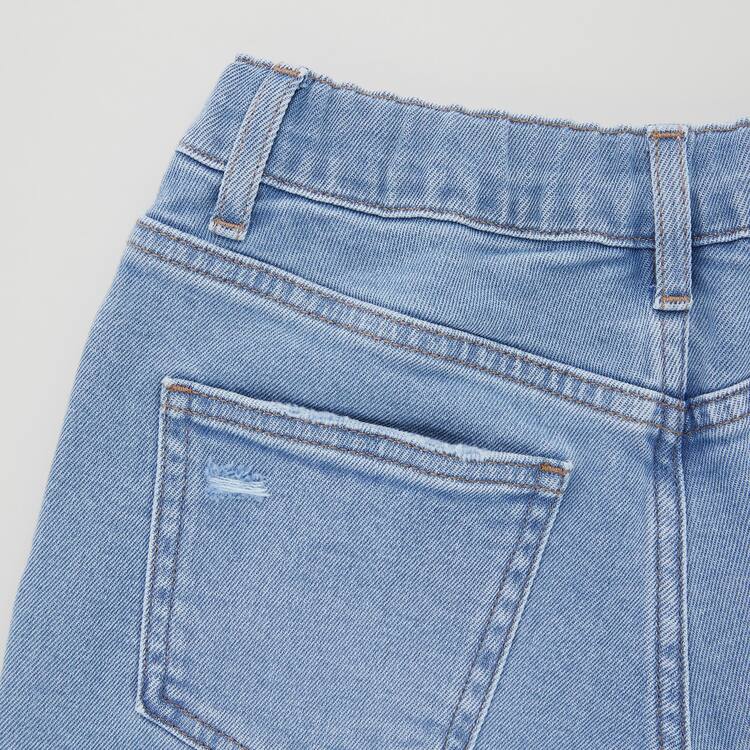 Uniqlo Distressed Denim Sortky Detske Modre | ULOKYA-532