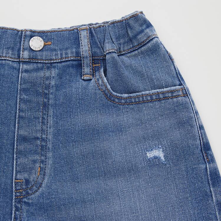 Uniqlo Distressed Denim Sortky Detske Modre | ULOKYA-532