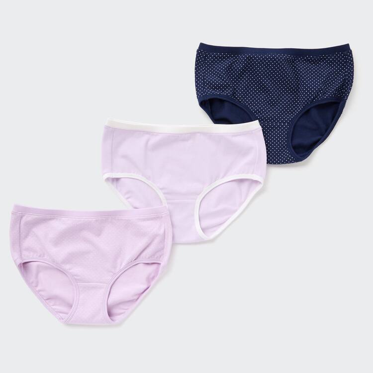 Uniqlo Dotted Hiphugger (Three Pairs) Spodne Pradlo Detske Ruzove Námornícka Modrá | DOMXIL-589