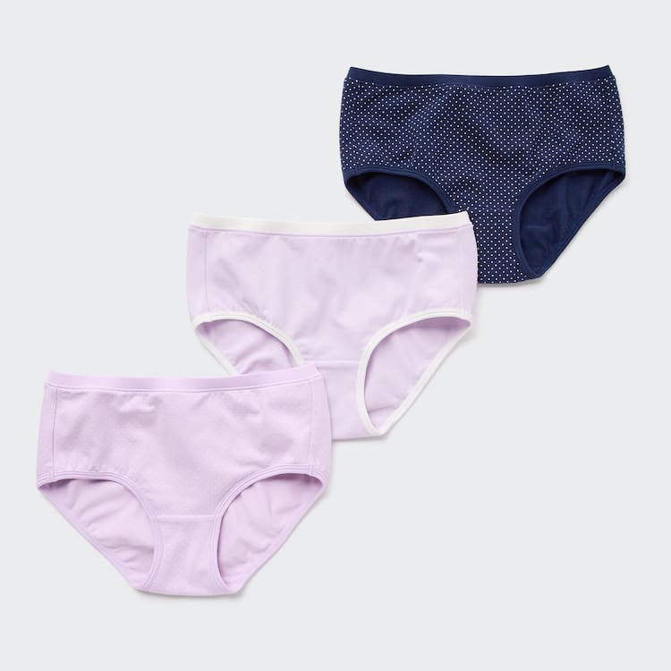 Uniqlo Dotted Hiphugger (Three Pairs) Spodne Pradlo Detske Ruzove Námornícka Modrá | DOMXIL-589