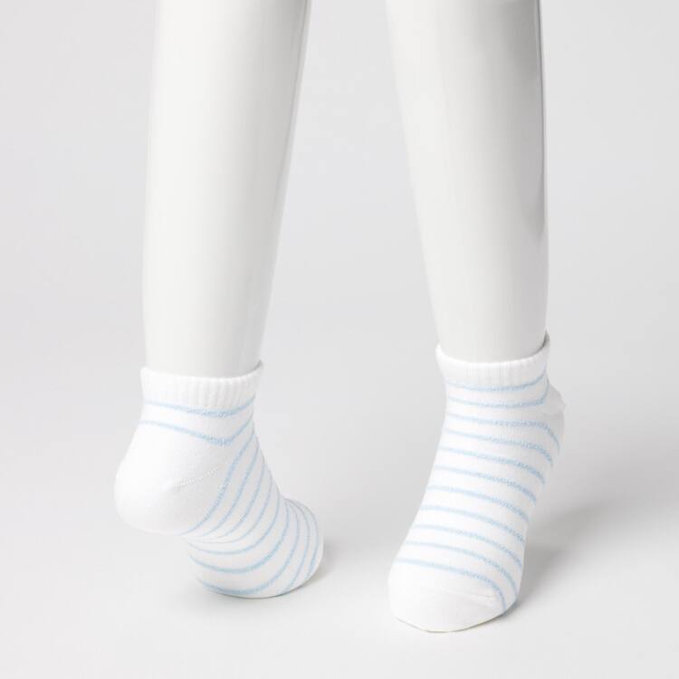 Uniqlo Dotted Kratke (Three Pairs) Ponozky Detske Modre Biele | XYSVDZ-104